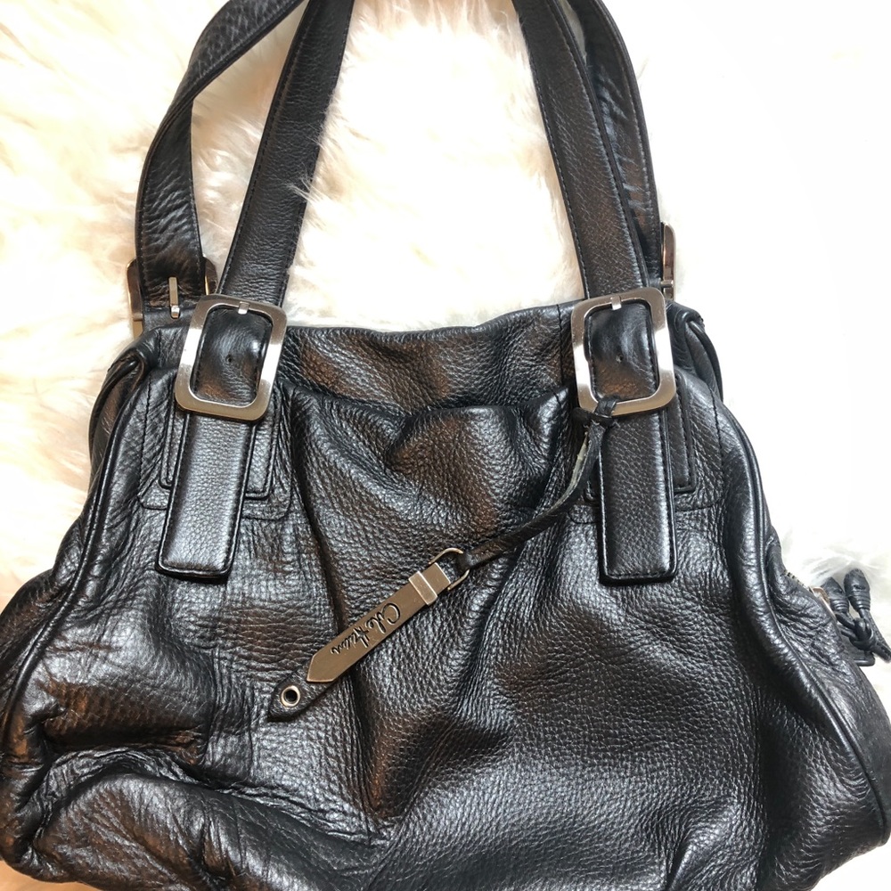 Authentic brand Cole Haan gunmedal purse